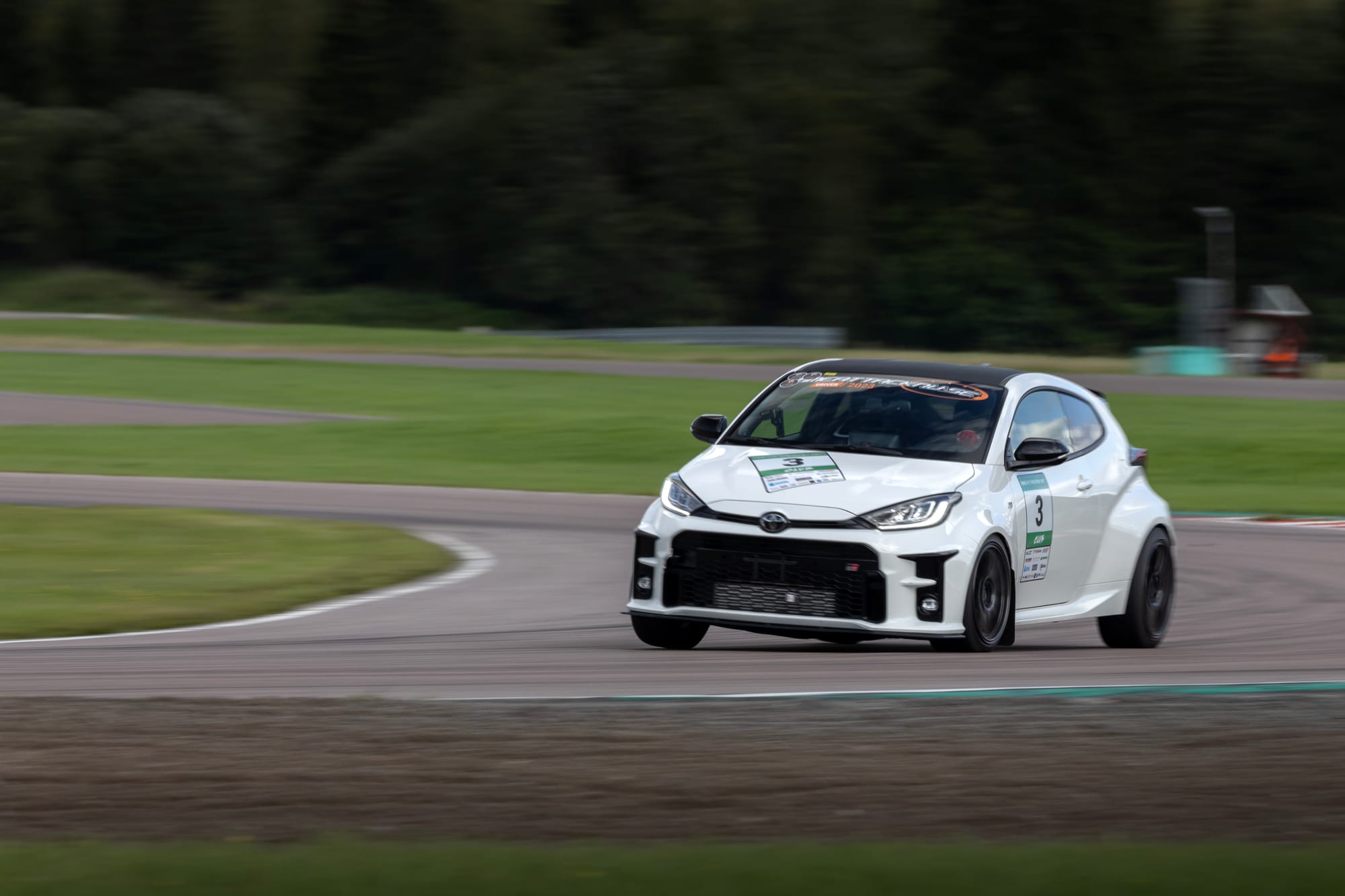 My -22 GR Yaris on track.
